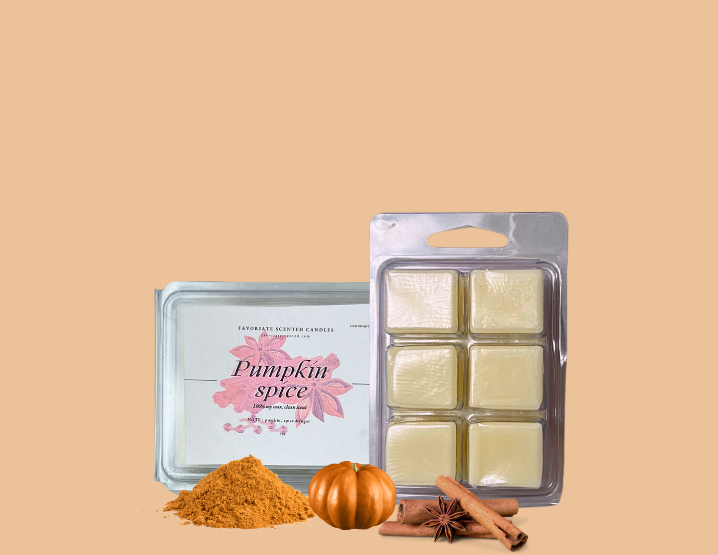 Pumpkin spice wax - FAVORIATE SCENTED CANDLES